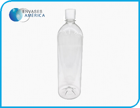 Botella 1 Litro Plástico Pet Transparente X 50